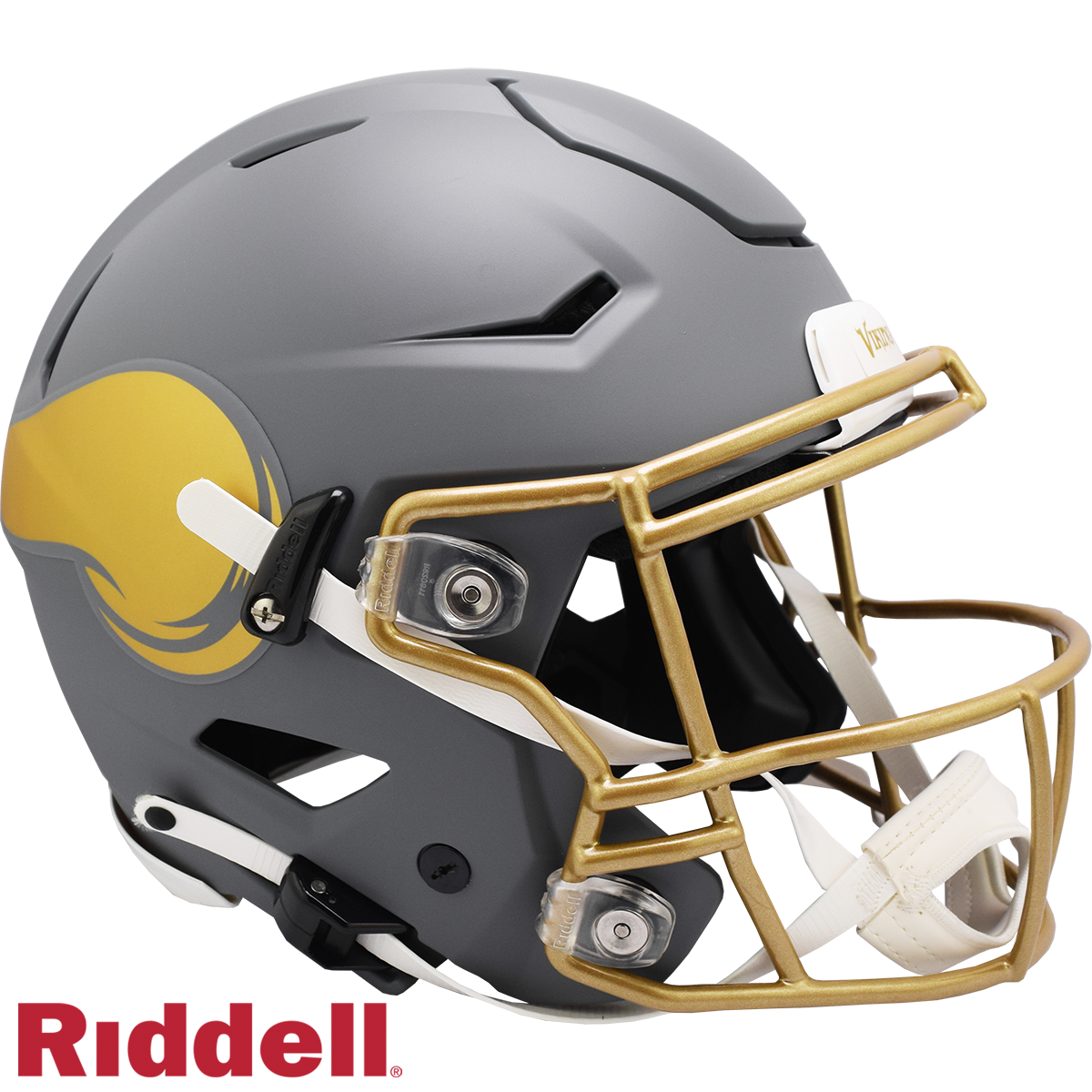 Minnesota Vikings Helmet Riddell Authentic Full Size SpeedFlex Style Slate Alternate