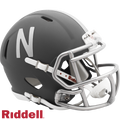 Nebraska Cornhuskers Helmet Riddell Replica Mini Speed Style Slate Alternate