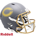 Chicago Bears Helmet Riddell Replica Full Size Speed Style Slate Alternate