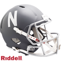 Nebraska Cornhuskers Helmet Riddell Replica Full Size Speed Style Slate Alternate