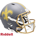New Orleans Saints Helmet Riddell Replica Full Size Speed Style Slate Alternate