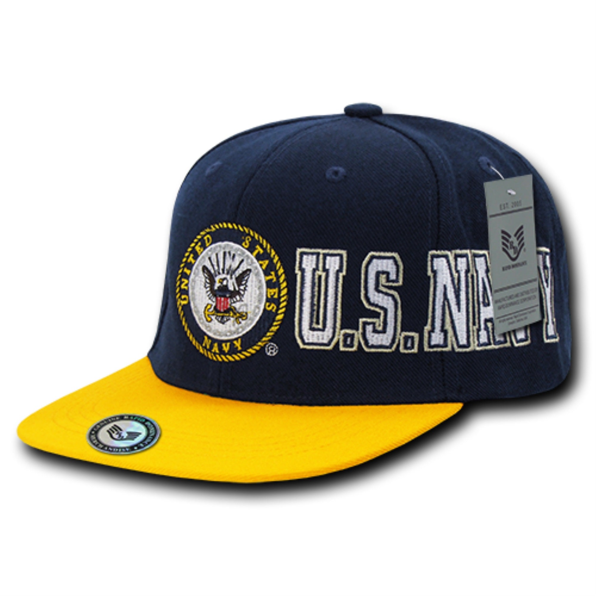 '''D-Day'' Military Caps, Navy, Nvygold''