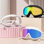 Outdoor Swimming Goggles Anti-Fog Wide View Scuba Diving Swimming Glasses with Earplugs for Adult Youth Water Diving Goggles