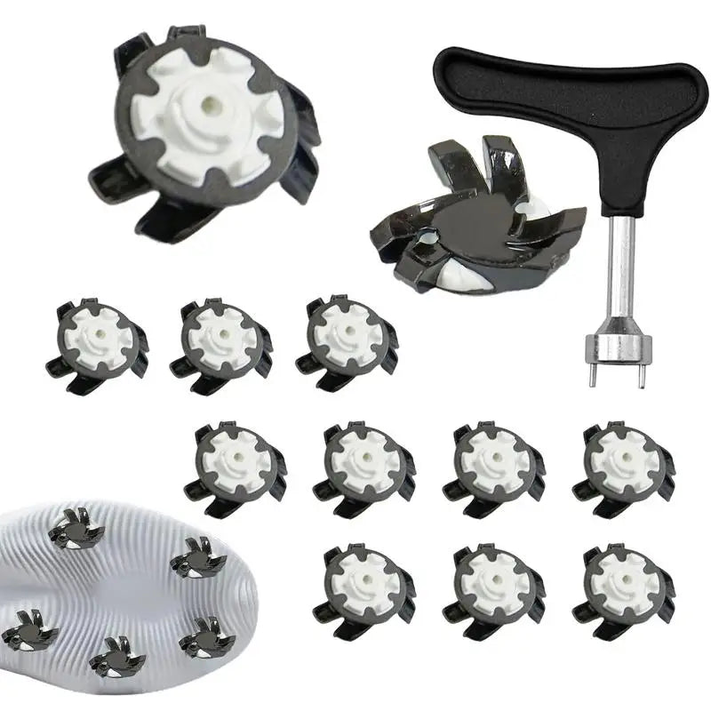 Golf Shoe Spikes 12pcs Anti Slip Golf Shoe Spikes Golf Cleat Golf Shoe Spikes Replacements Training Parts Golf Shoe Spikes