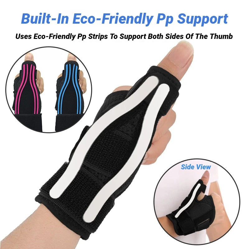 1Pcs Flexible Splint Wrist Thumb Support Brace For Tendonitis Arthritis Breathable Protector Guard Fits Right And Left Hand