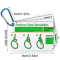 Includes 27 Rope Knots Rock Climbing Knot Cards,with Mini Carabiner to Clipping,Waterproof Knot Tying Cards Ultimate Knot Guides