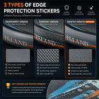 Padel Racket Edge Protector Tape Frosted Anti-Scratch Frame Guard Sticker Wear Resistant Padel Accessories for Padel Racket
