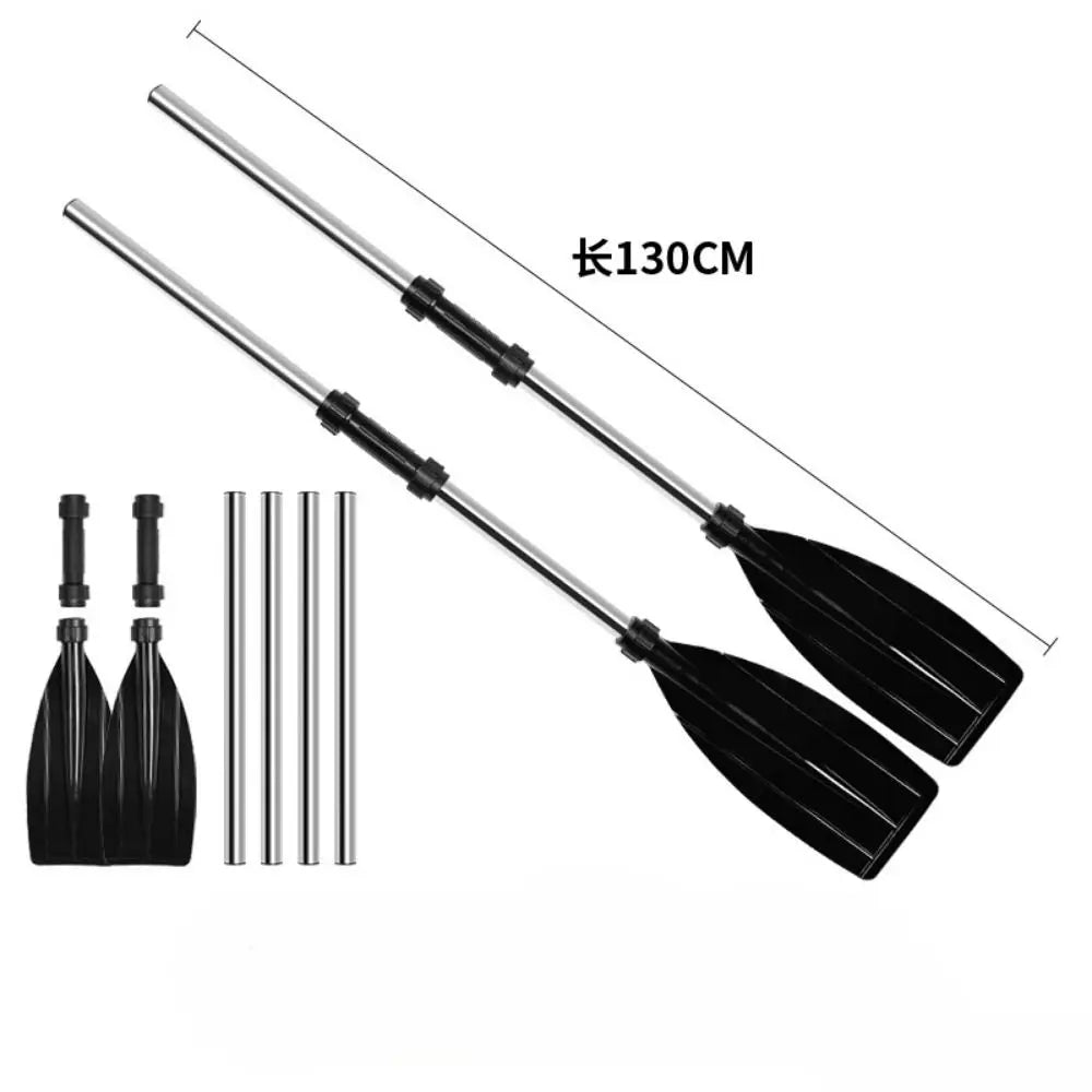 Recreational Aluminum Alloy Kayak Paddles Anti-twist Design Portable Boat Oars Lightweight Durable Fishing Boat Pulp Travel