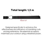 Nordic Hamstring Curl Strap with Quick-Release Buckle Adjustable Leg Strap for Nordic Curls Leg Extensions Home Gym Workout