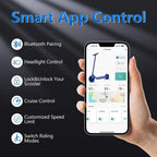 AOVOPRO New ESMAX Electric Scooter 500W 22MPH Adult APP Smart Scooter 28 miles Range Shock-absorbing Anti-skid Folding E-Scooter