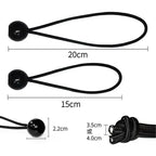 10pcs Bungee Ball Tarps Canvas Tarpaulin Flagpole Ties Cord Ends Elastic Rope Lace Fixed Boat Pole Camping Tent Accessories