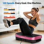 Magnetic Vibration Plate Exercise Machine Fat Burning 120 Levels 330lbs Portable Quiet Home Fitness  APP Control Workout Platform for Home Gym Body Shaping Gift for Women Men