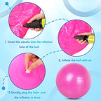 Exercise Yoga Ball Yoga Balance Stability Swiss Ball Support Up to 200 lbs Suitable for Office Home Work Gym