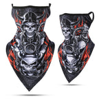 3D Skull Summer Bandana Hanging Ear Triangle Scarf Cycling Hiking Hunting Fishing Sports Bicycle Face Mask Neck Gaiter Men Women