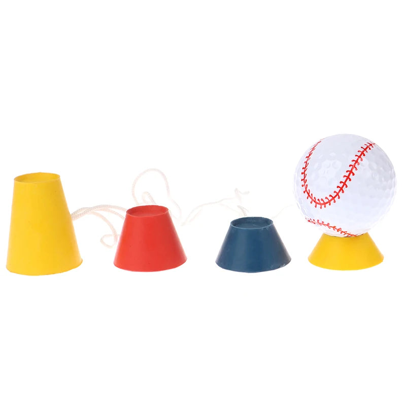 1Set Golf 4-In-1Tees Different Heights Rubber Winter Golf Tees Driver Home Range Ball Training Practice Outdoor Sports Golf Tee