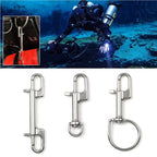 Stainless Steel Swivel Snap Hook Clip Dive Bolt Snap Hook Single Ended Hook Buckle For Scuba Diving Part Tool Accessories