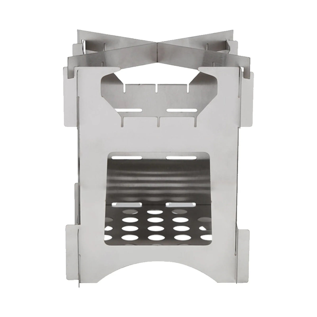 Outdoor Wood Burning Stove Stainless Steel Folding Mini Portable Cooker for Outdoor Camping Travel Hiking Picnic