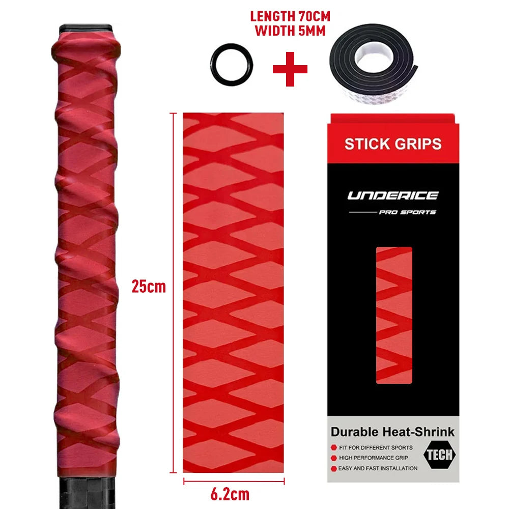 Ice Hockey Sticks Heat Shrinkable Sleeve Hockey Stick Grip Non-Slip Fishing Rod Training Badminton Hockey Equipment Accessories