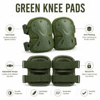 2Pcs Protective Pads Set Knee Elbow Pads Adjustable Straps Hard Shell for Skating Cycling Scooter Outdoor Sports Safety Gear Kit
