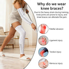 1Pair Leg Sleeves,Full Leg Compression Sleeve,Compression Long Knee Sleeve,Sports Compression UV Long Leg Sleeves with Anti-slip