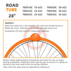 New Version CYCLAMI Ultralight TPU Bike Inner Tube 700c 18 23 25 28 30 32c Road Bicycle 45mm 65mm 85mm French Valve Cycling