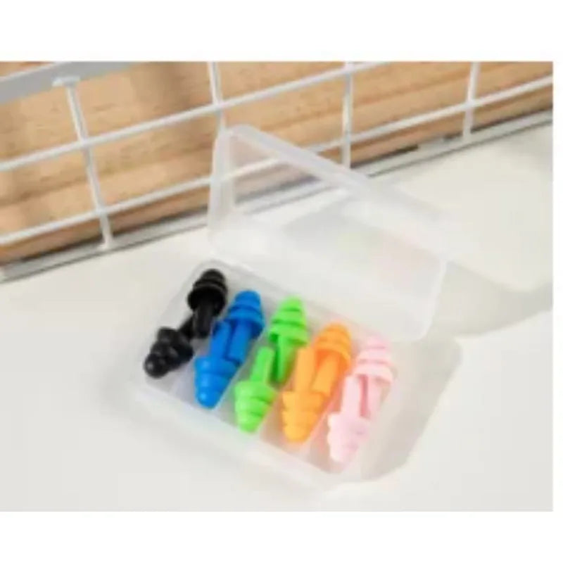 5Pairs Soft Silicone Earplugs Anti-Noise Waterproof Diving Ear Clips for Swimming Protection Adult & Child Swimmers