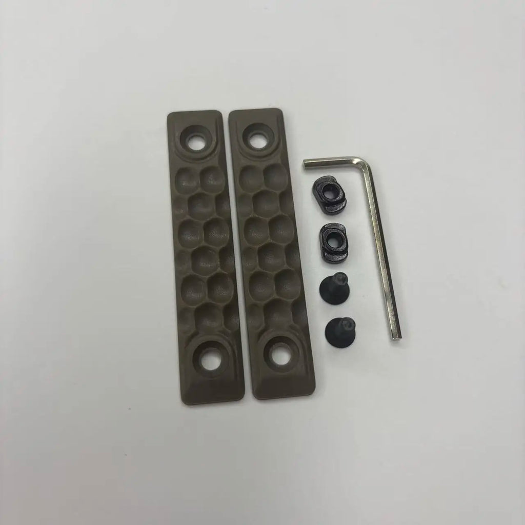 2pcs/set Tactical Nylon Rail Hand Protection M-lok Rail Cover Panel for M-lok System 120MM 80MM MLOK Rail Hand Protection