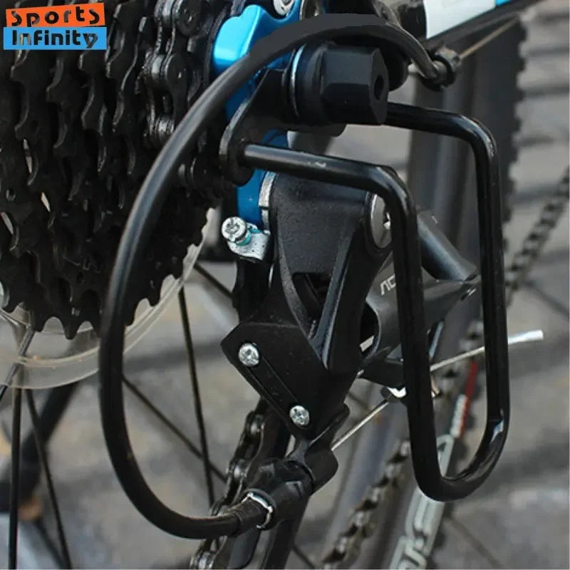 Mountain Bike Road Bicycle Rear Derailleur Protector Gear Folding Bike Guard Protection Black Outdoor Sports Cycling Accessories