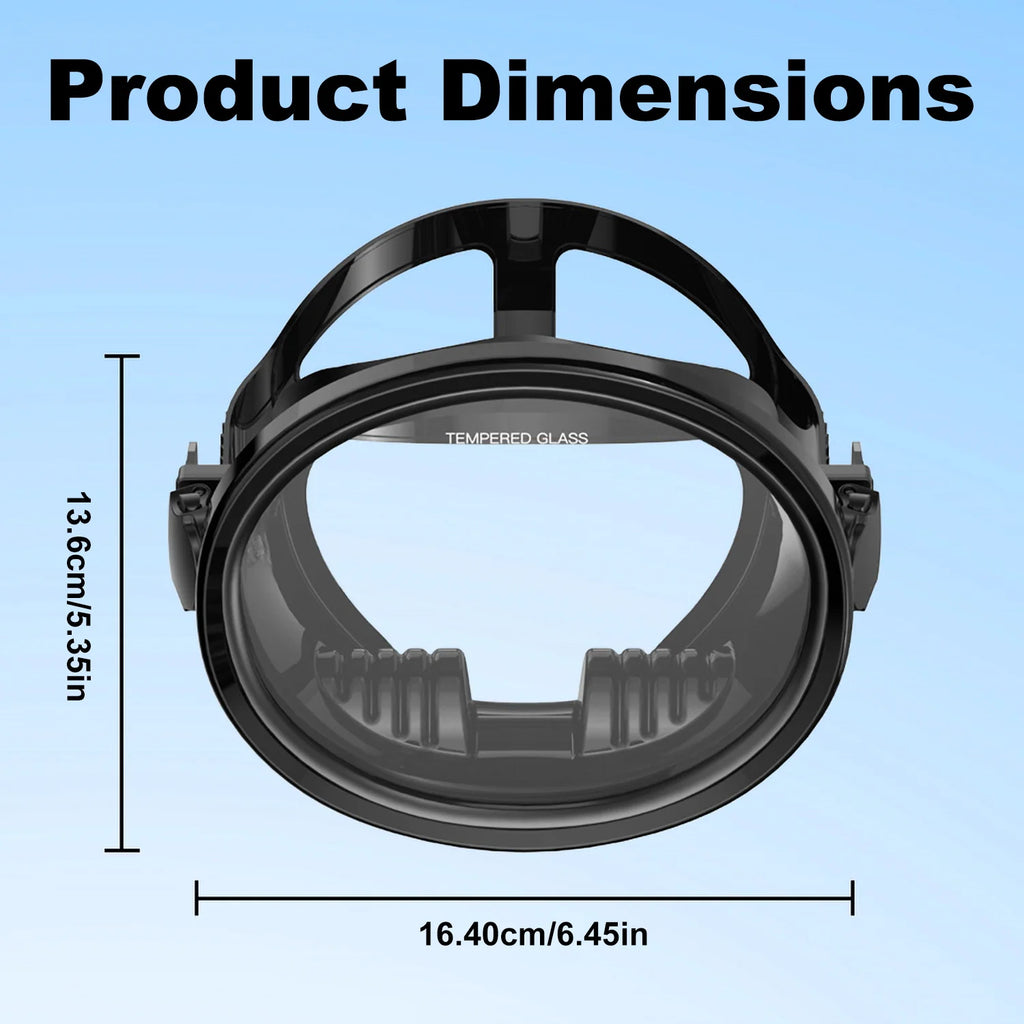 Full-Face Snorkeling Mask Waterproof & Fog-Free 180° Vision Fisherman's Oval Diving Goggles for Adults Summer Swim Island Travel