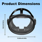 Full-Face Snorkeling Mask Waterproof & Fog-Free 180° Vision Fisherman's Oval Diving Goggles for Adults Summer Swim Island Travel