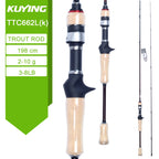 KUYING TETON Spinning Casting Rod For Fishing Lure Rods BFS Pole Carbon 0.8-8g 1-8lb FUJI Parts Baitcaster