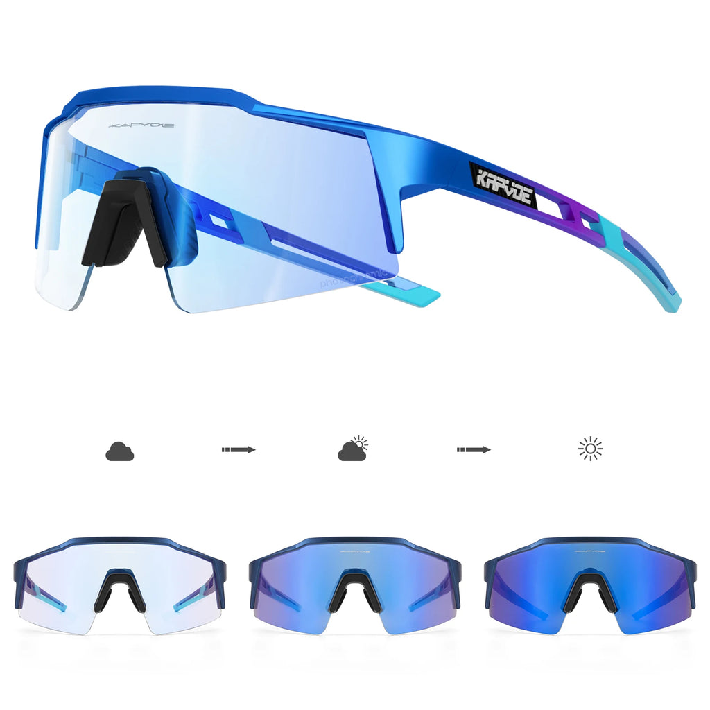 Kapvoe Bike Sunglasses Cycling Glasses for Man MTB Goggles Women Outdoor Camping Hiking Sports  UV400 Riding Bicycle Eyewear