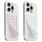 2pcs Double-Sided Silicone Suction Cup Phone Stand for Iphone  Android  Adjustable Angle for Makeup Fitness Yoga Binge-Watching