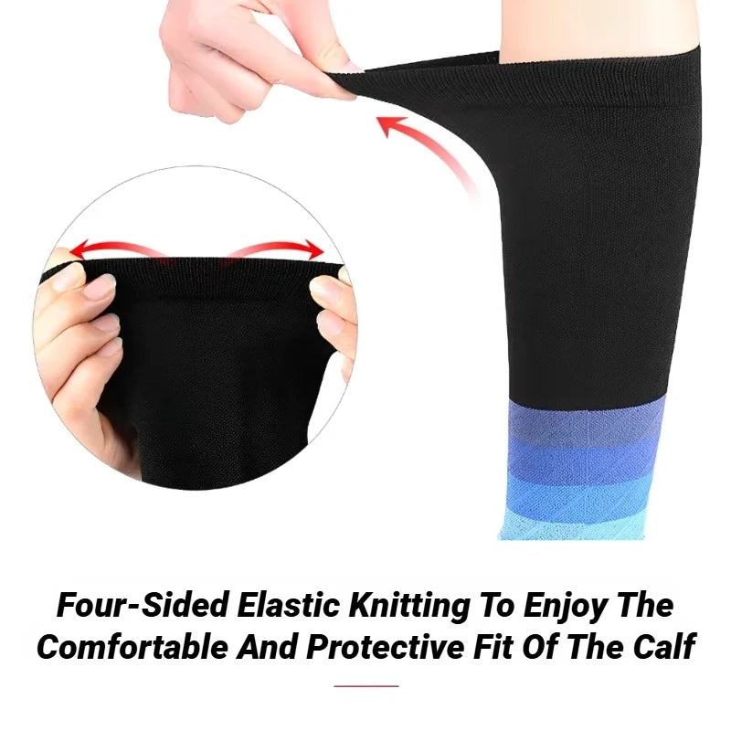 Calf Compression Sleeves Compression Sports Socks Long Pressure Stockings Leg Compression Sleeve Calf Support Assists Leggings