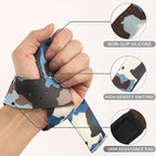 2PC Weightlifting Wrist Straps Sports Booster Belt Grip Belt Fitness Pull-up Bars Pull-ups Silicone Non-slip Deadlift Belt Band