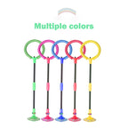 Bounce Ball Elastic Flash Ball Self Luminous Adult Children Rotation Jump Ring Fitness Set Foot Single Leg Swing Ball New Gift
