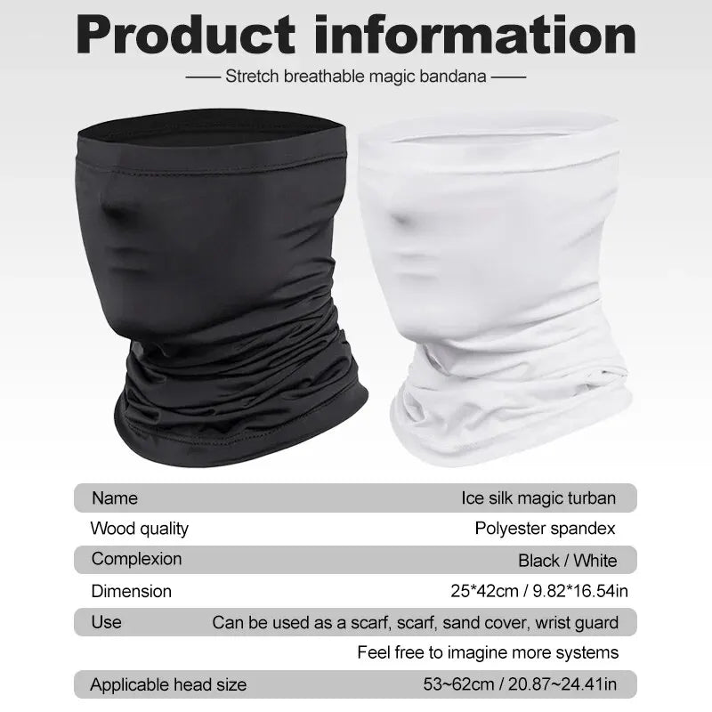 Breathable Sports Face Mask for Bicycle Fishing, Sweat Absorbing and UV Resistant Neck Mask, Suitable for Outdoor Activities