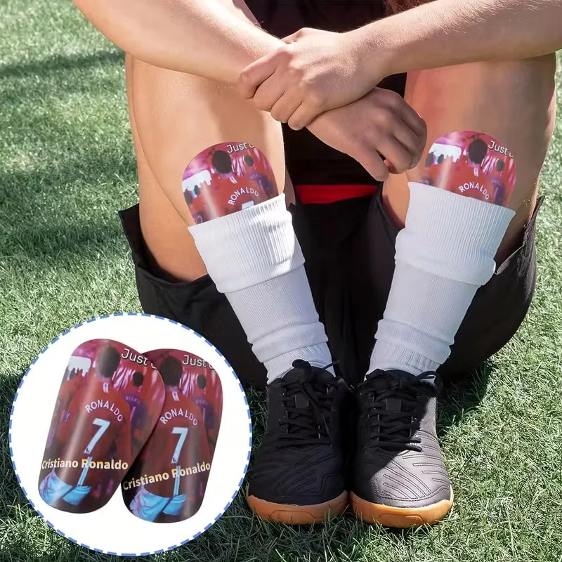 1 Pair Lightweight High-Quality Mini Soccer Shin Guards | Thick Durable Sports Knee Pads for Men and Women | Suitable for Yoga,