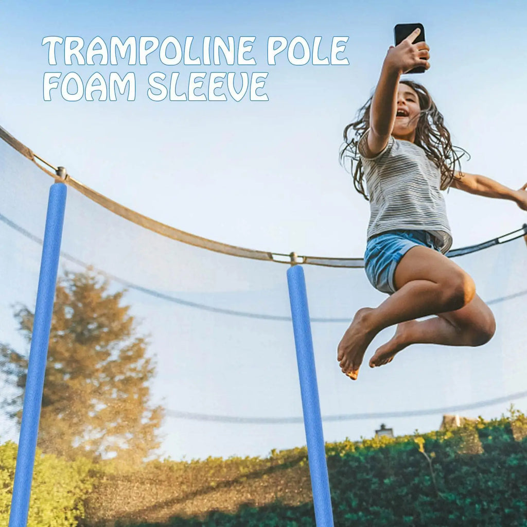 12pcs Trampolines Enclosures Foams Sleeves Replacement Trampolines Protective Poles Cover Paddings for Safety Protections