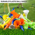 Golf Tees Plastic 83mm Big Cup Plus Scale Tee 50pcs Random Colors Accessories Sport TE007-P