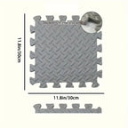 30x30cm 16 Pcs Interlocking Yoga Mat Home Gym and Yoga Equipment Protective Mat EVA Foam Non Slip Flooring Indoor Fitness