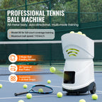 SucceBuy Tennis Ball Machine Automatic Portable Launcher Multi-Mode Drills 2+ Hours Play Rechargeable Battery App Remote Control