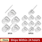 5/10Pcs Anchor Awning Fastener Stainless Steel Tight Rope Buckle Awning Canopy Fastener Camping Accessories