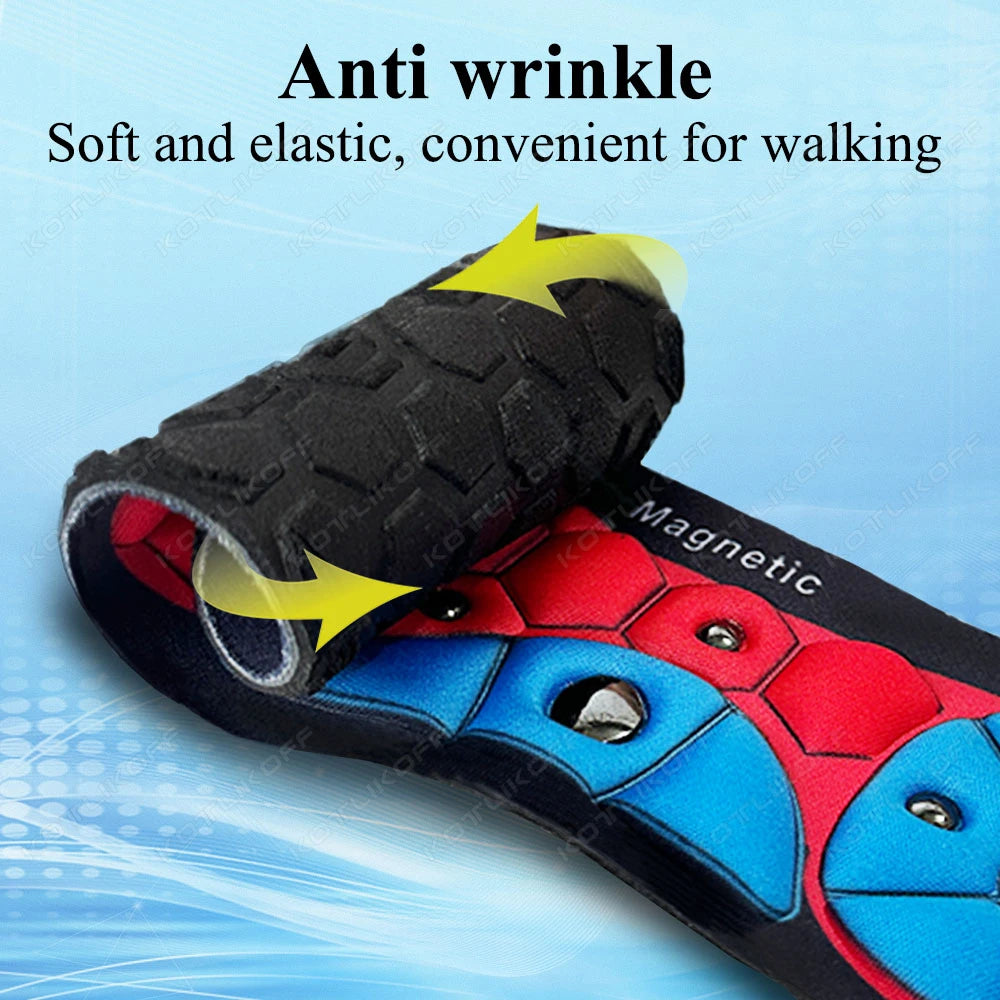 Unisex Magnetic Therapy Sports Insoles Acupressure Massage Arch Support Slimming Weight Loss Anti-Fatigue Health Care Pads