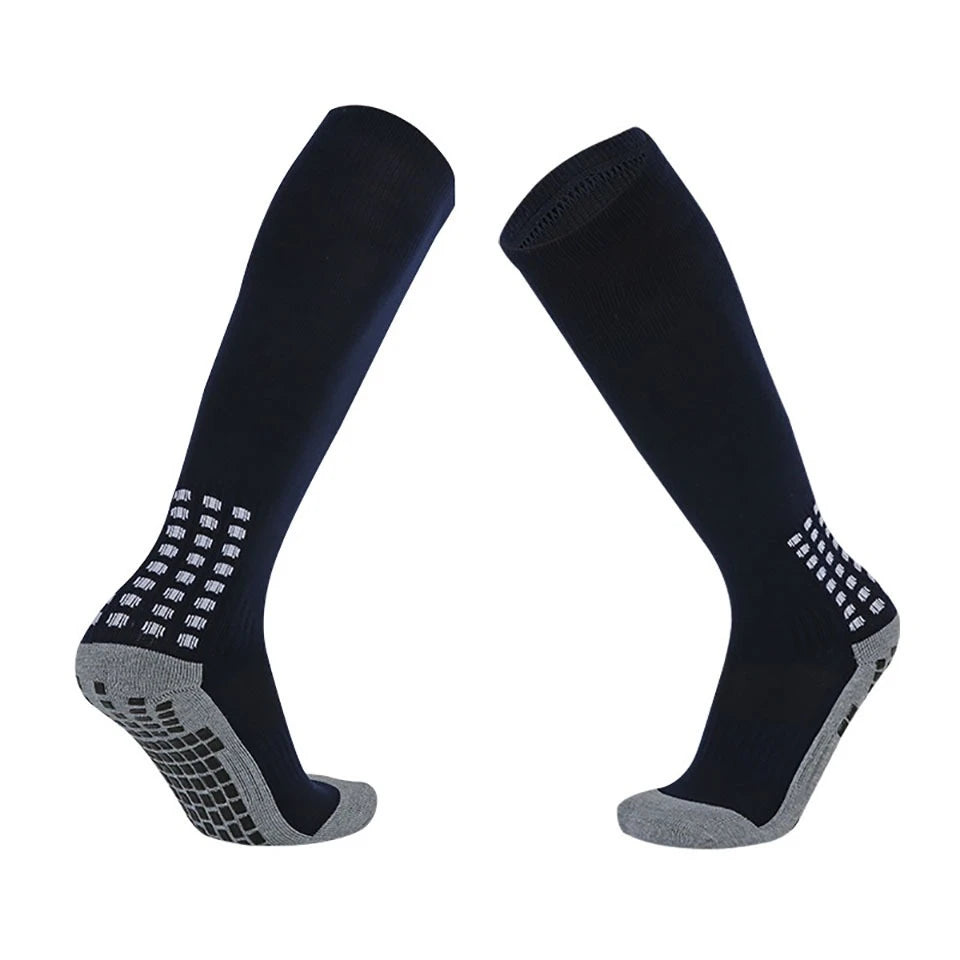 Loogdeel 1Pair 26-45 Kids Soccer Compression Sports Socks Stretchy Knee High Tube Socks Men Women Teens Football Athletic Socks