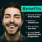 Silicone Jaw Line Exerciser Jawline Chew Ball Fitness Facial Toner Face And Neck Muscle Trainer Chin Cheek Exercise Jawliner