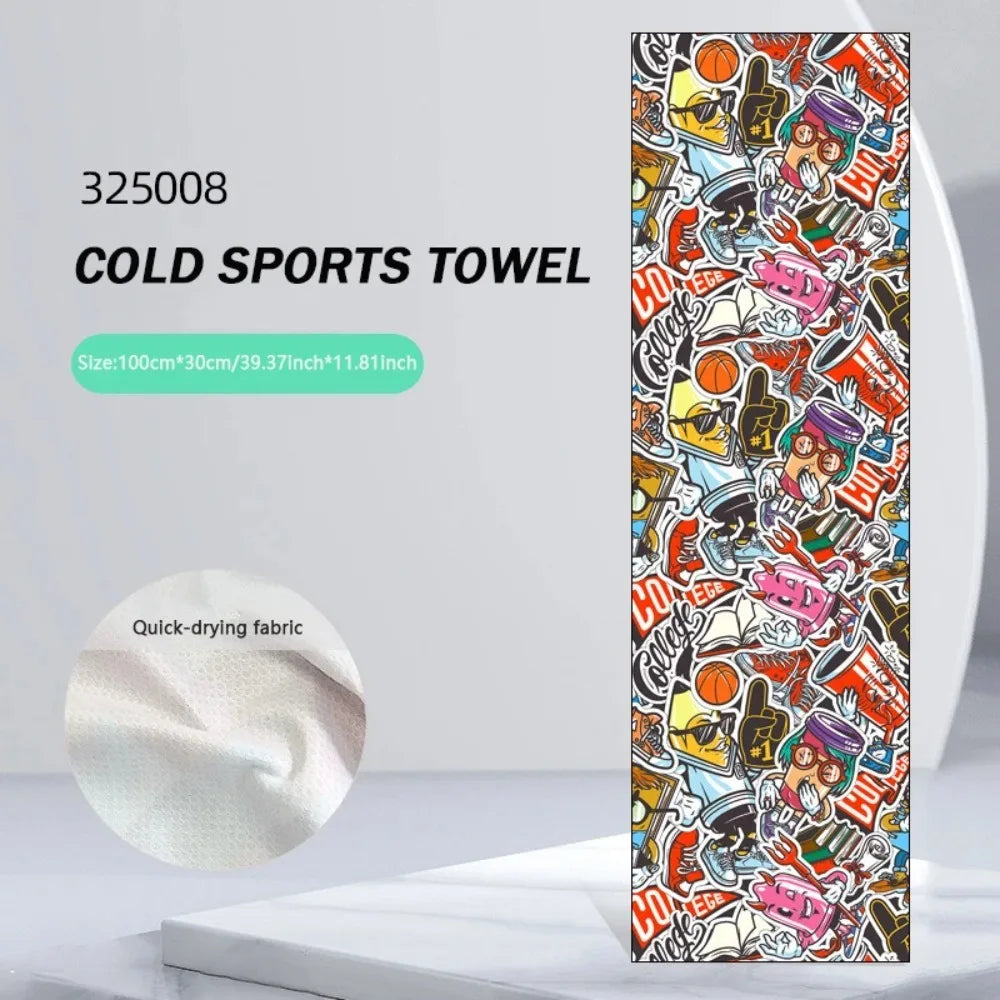 1Pc Quick Drying Towel Breathe Cold-feeling Towel2026Sports Fitness Running Gym Yoga Soft Microfiber Towe