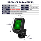 Guitar Tuner For All Instruments Clip on Electronic Tuner for Guitar Bass Ukulele Violin Mandolin Banjo