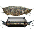 Night Cat Flat Lay Hammock Tent with Mosquito Net Waterproof Rainfly Storage Room