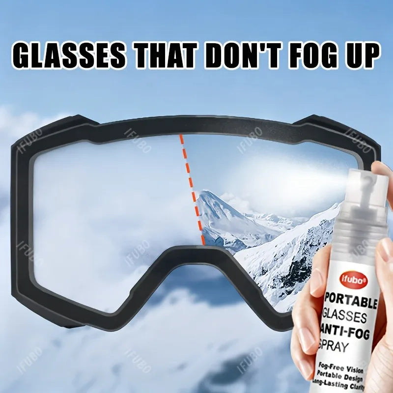 30ml Nano Anti-Fog Spray: Scratch/Fingerprint-Proof for Sports Eyewear, Winter Temperature Adaptable